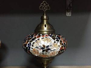 Alternative view of Colorful Mosaic Lamp