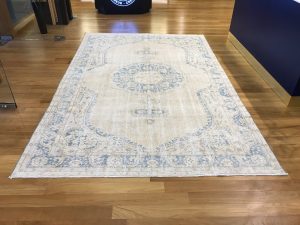 Beige Faded Oushak Rug